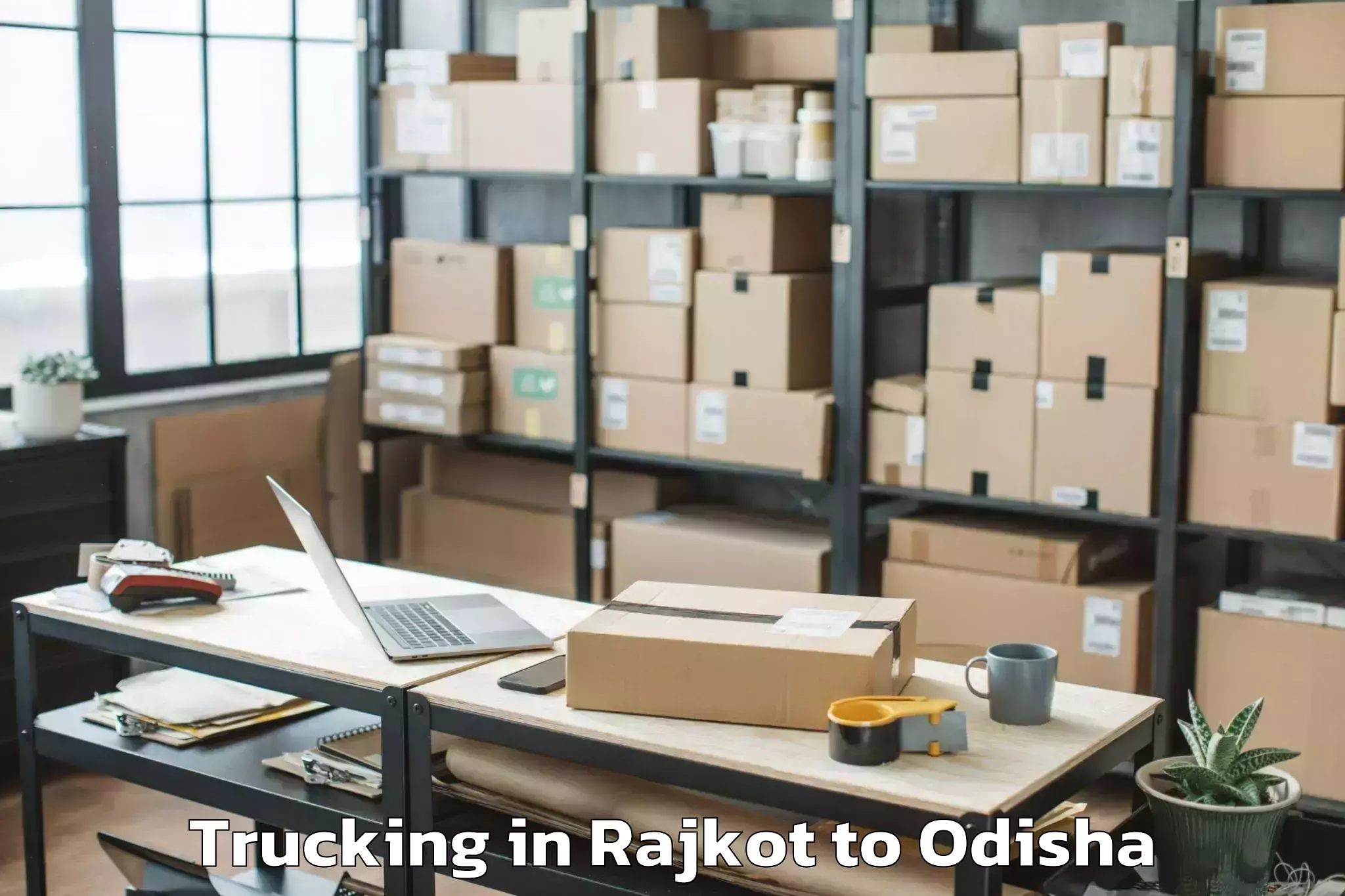 Comprehensive Rajkot to Hirakud Trucking